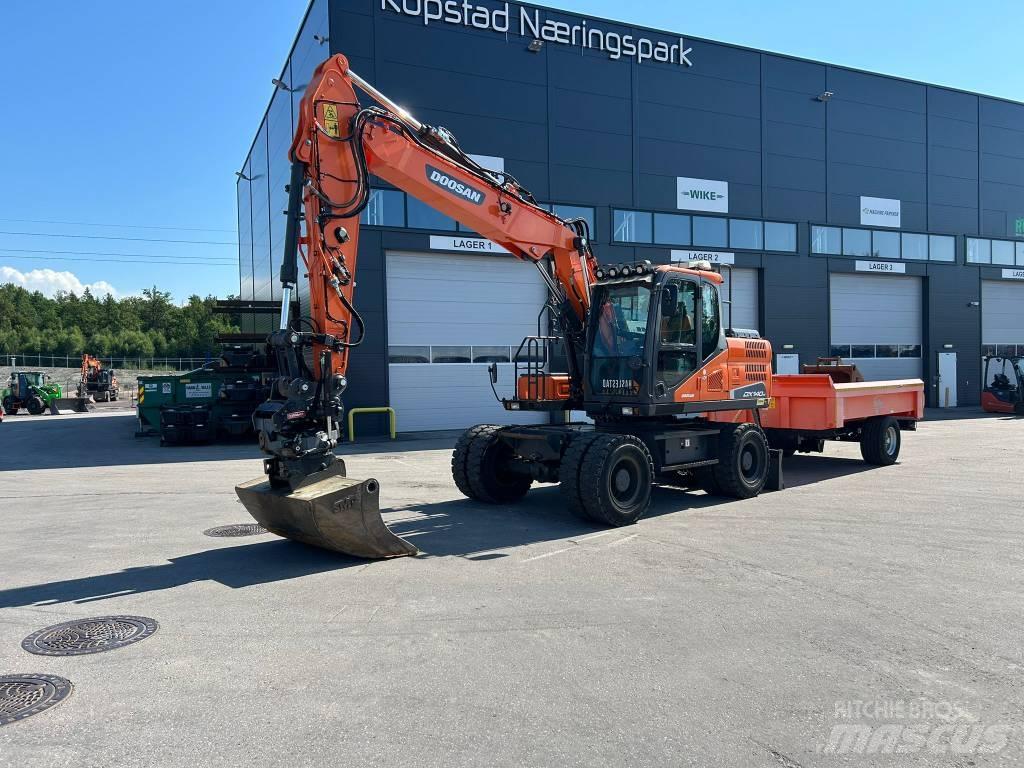 Doosan DX 140 W-5 Wheeled excavators