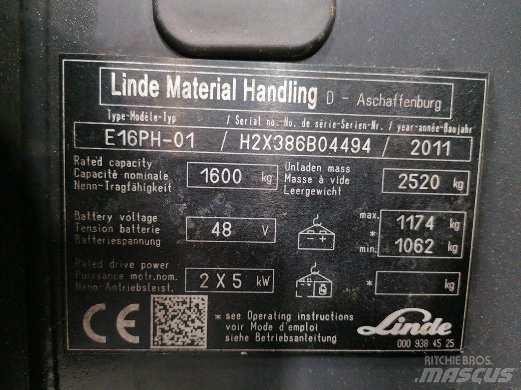 Linde E16PH-01 Electric forklift trucks