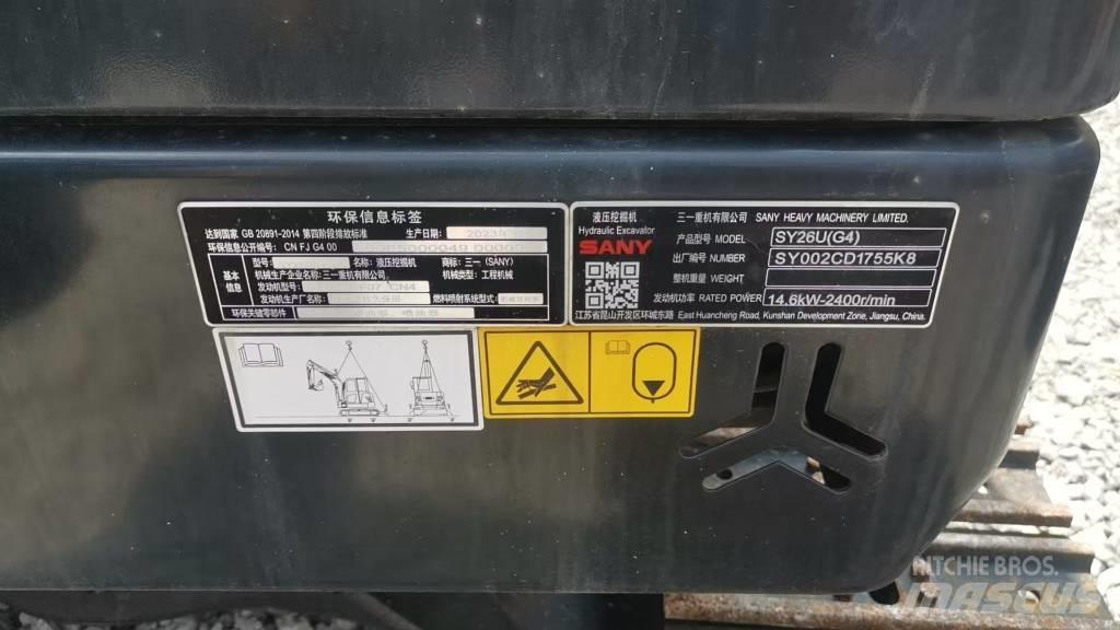 Sany SY 26 U Mini excavators < 7t (Mini diggers)