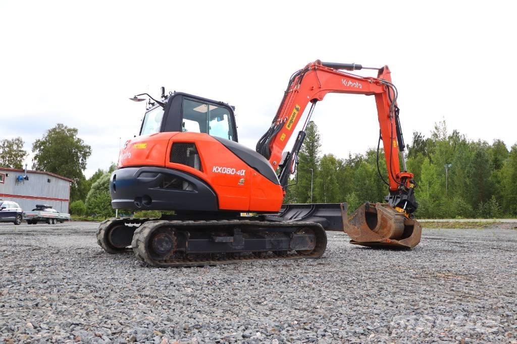 Kubota KX080-4a Midi excavators  7t - 12t
