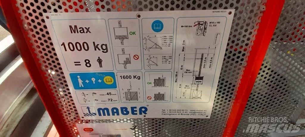  MABER MB A 800 Hoists, winches and material elevators