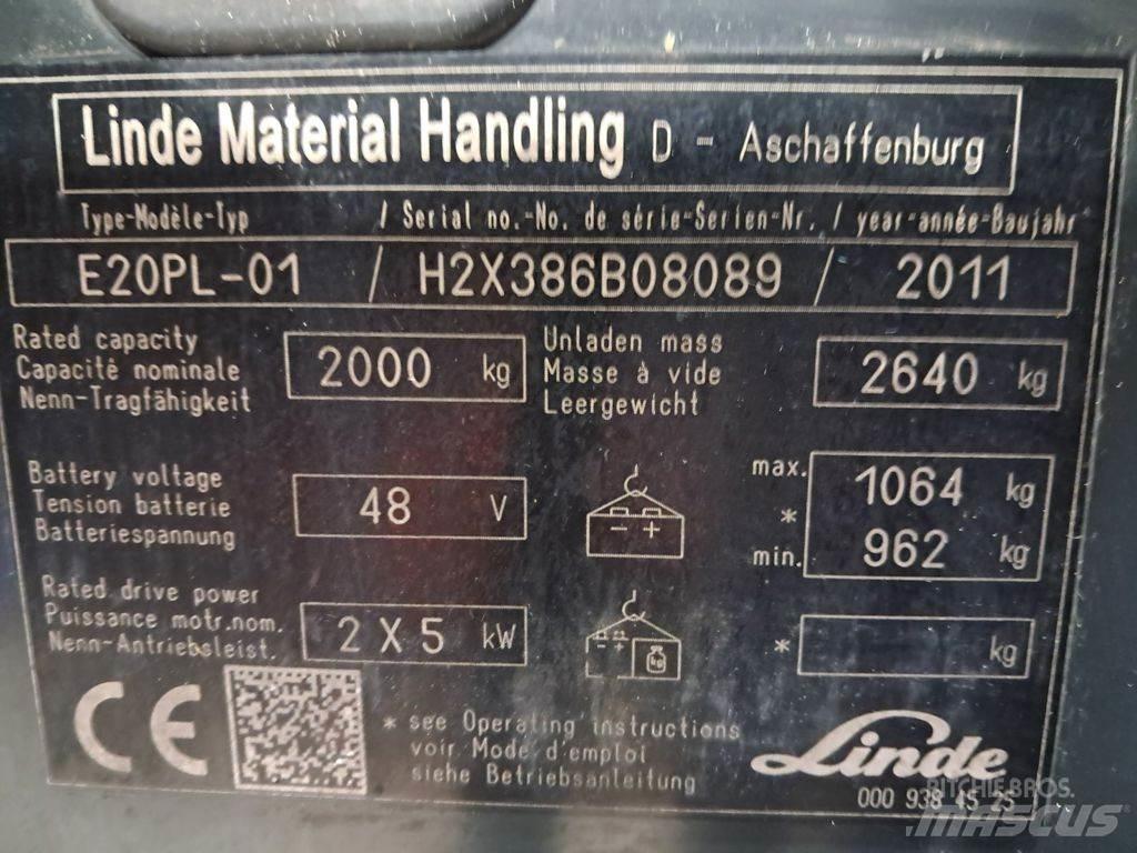 Linde E20PL-01 Electric forklift trucks