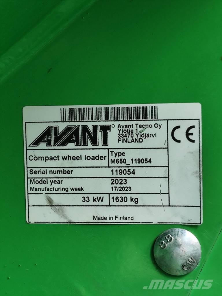 Avant 650i Multi purpose loaders