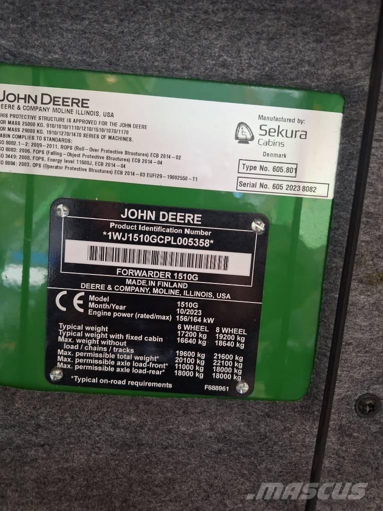 John Deere 1510G Forwarders