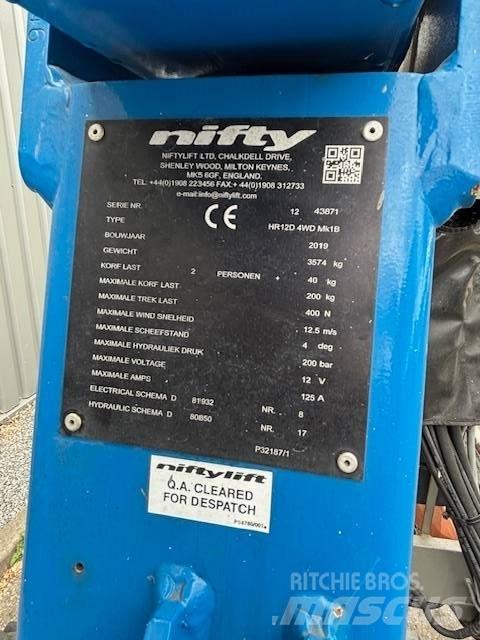 Niftylift HR12 D Articulated boom lifts