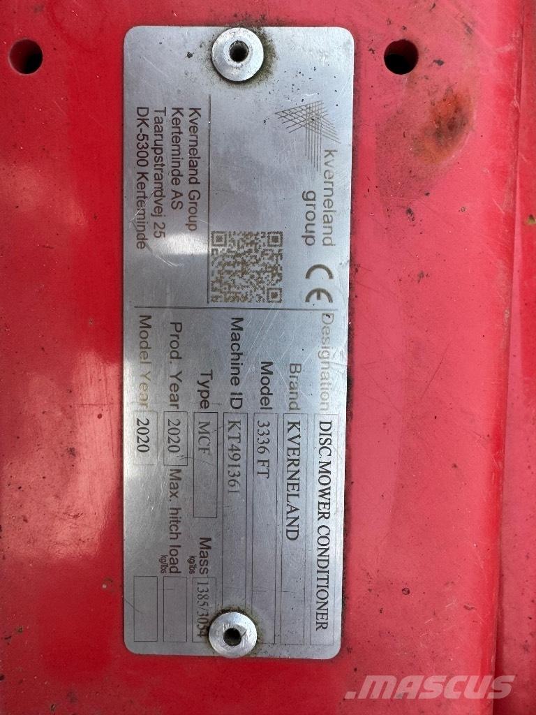 Kverneland 3336 FT Mower-conditioners