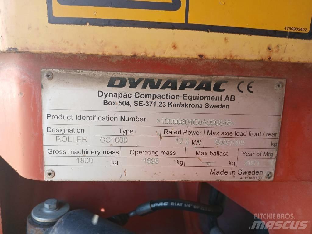 Dynapac CC1000, Vält Twin drum rollers