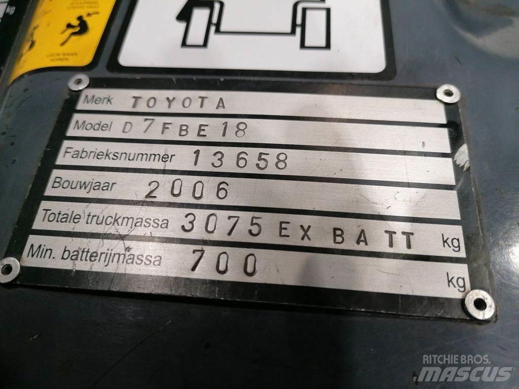 Toyota 7FBEF18 Electric forklift trucks
