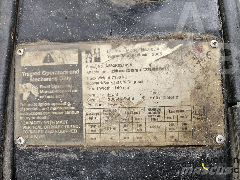 Hyster H5.00DX Diesel trucks