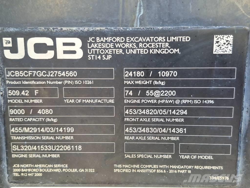 JCB 509-42 Telescopic handlers