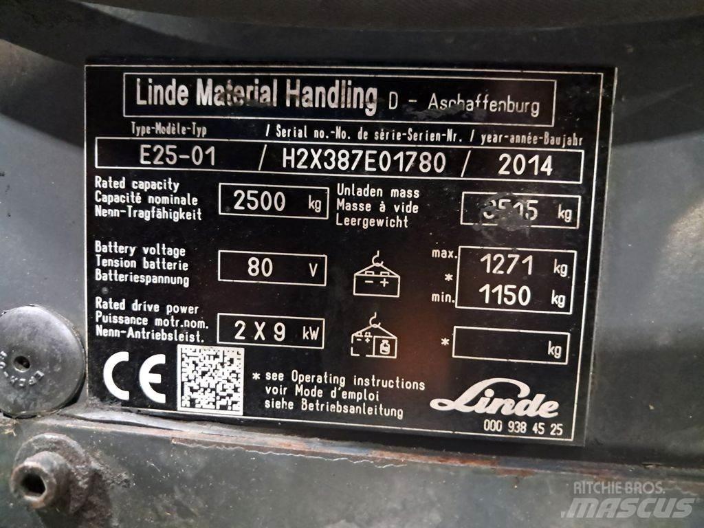 Linde E25-01 Electric forklift trucks