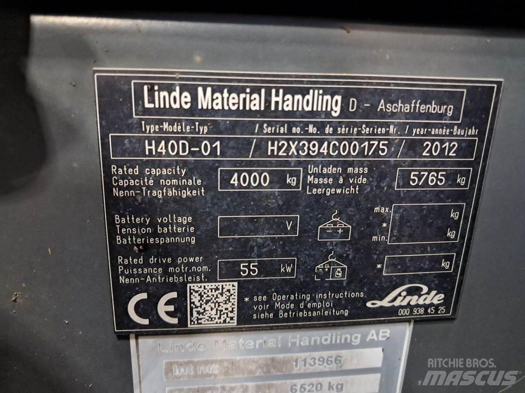 Linde H40D-01 Diesel trucks
