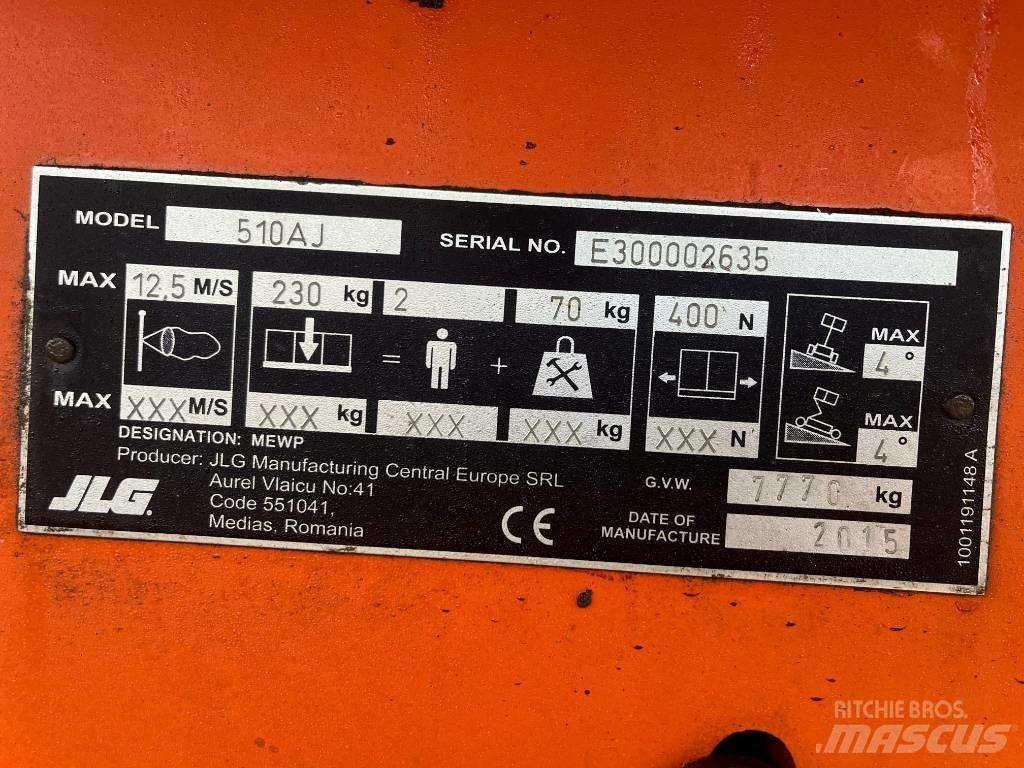 JLG 510 AJ Articulated boom lifts