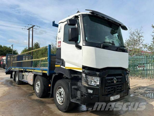 Renault C 430 Beavertail Flatbed / winch trucks