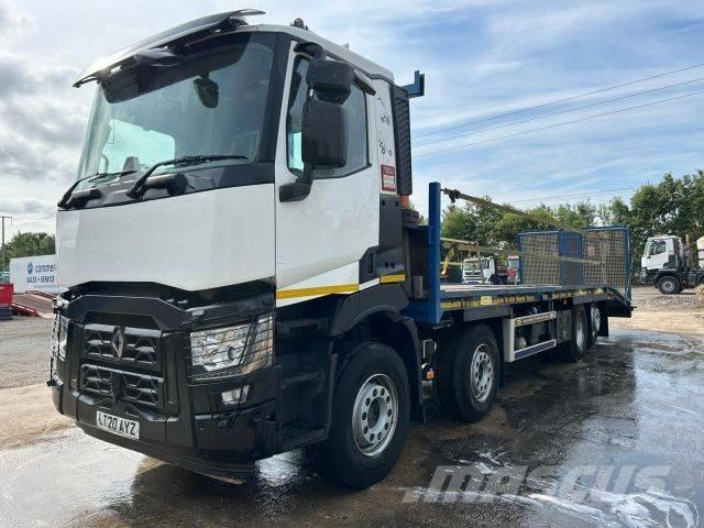 Renault C 430 Beavertail Flatbed / winch trucks
