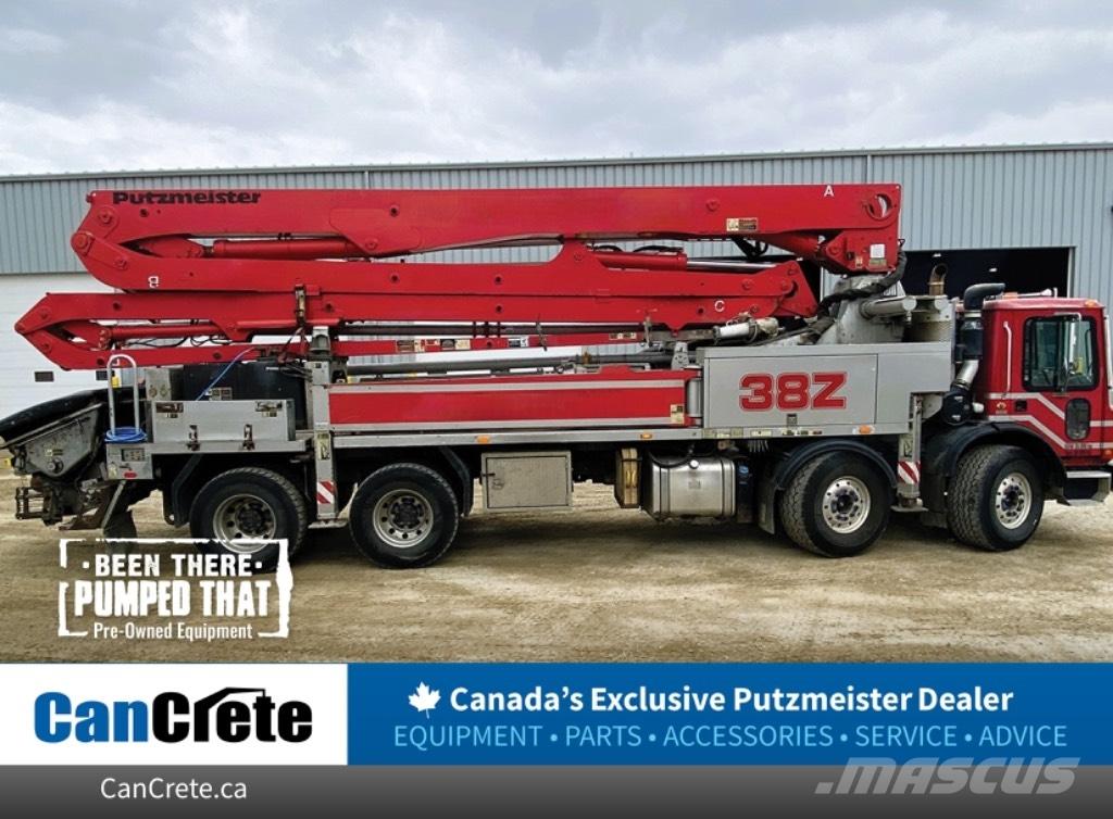 Putzmeister (#202) 38M Concrete pump trucks