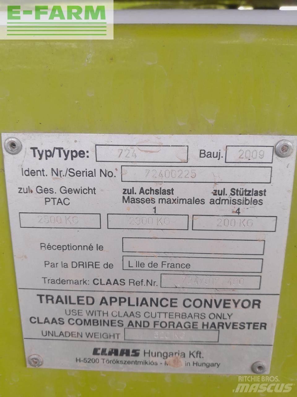 CLAAS SW C 430 Combine harvester accessories