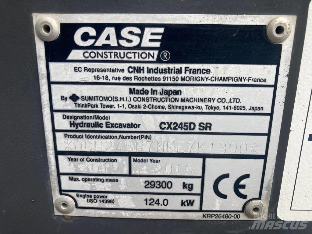 CASE CX 245 D SR LC Crawler excavators