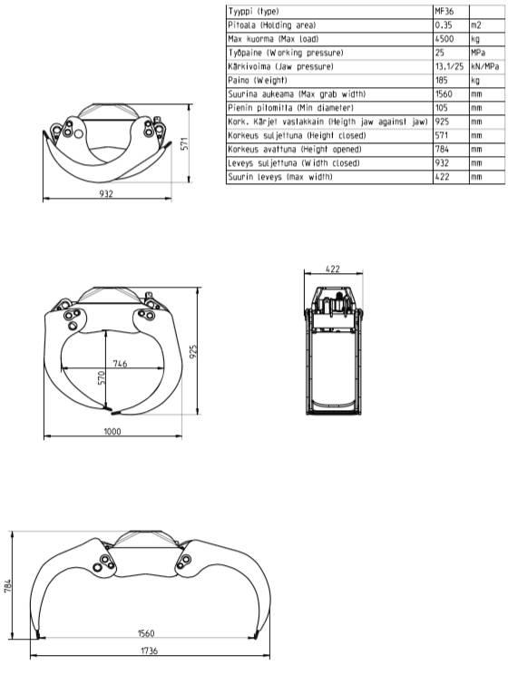 Mesera MF36 Grapples