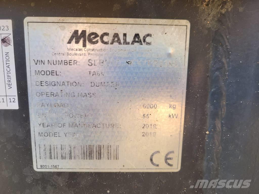 Mecalac TA 6.A Articulated Dump Trucks (ADTs)