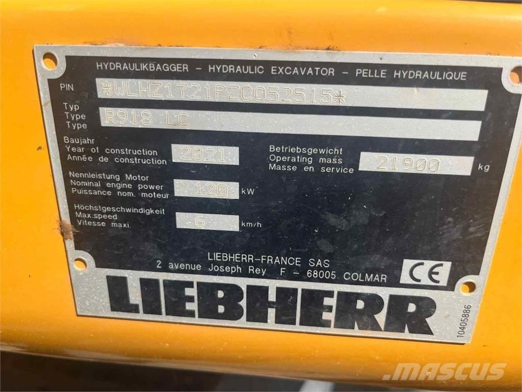 Liebherr R918 Crawler excavators