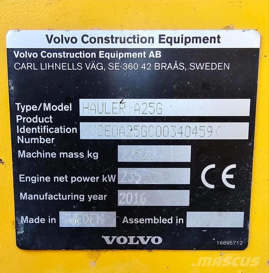Volvo A 25 G Articulated Dump Trucks (ADTs)