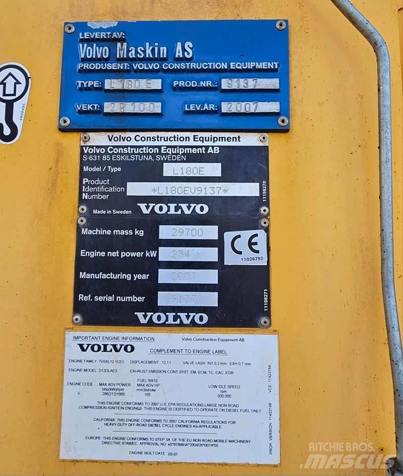 Volvo L 180 E Wheel loaders