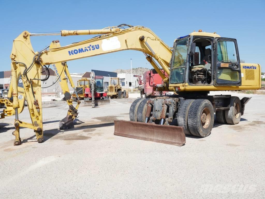 Komatsu PW 170 Wheeled excavators