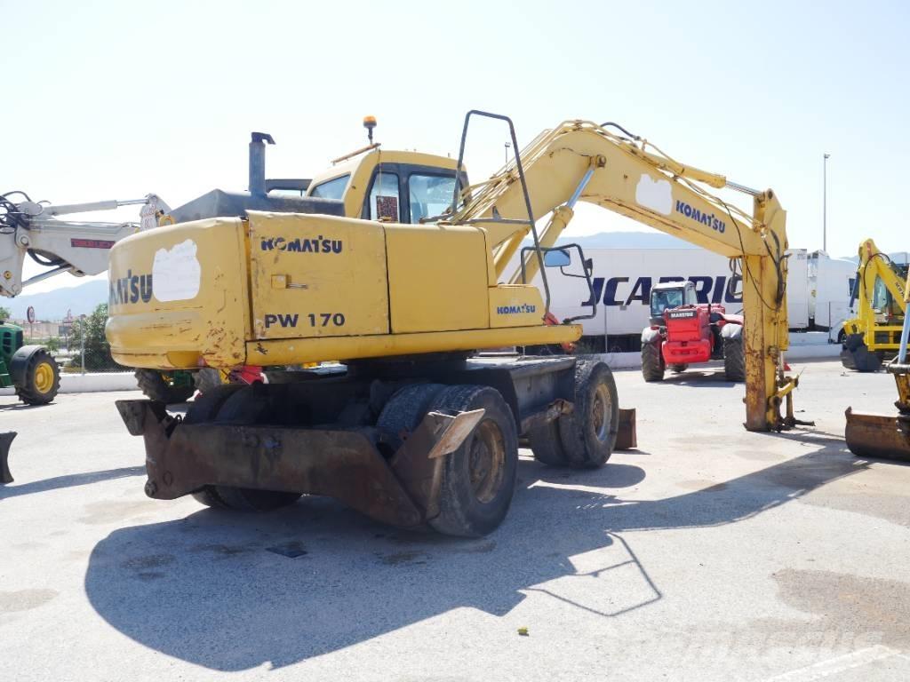 Komatsu PW 170 Wheeled excavators