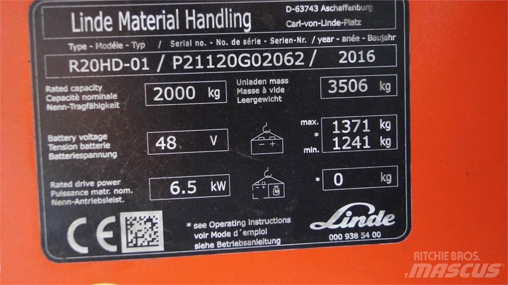 Linde R20HD Reach trucks