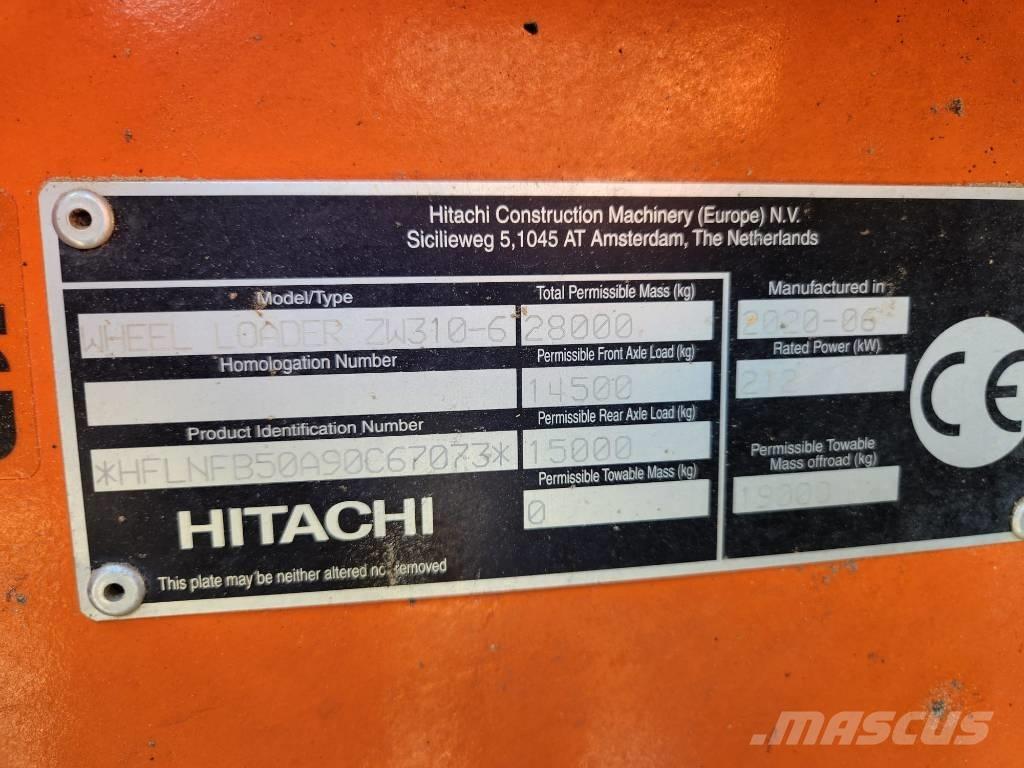 Hitachi ZW310-6 Wheel loaders