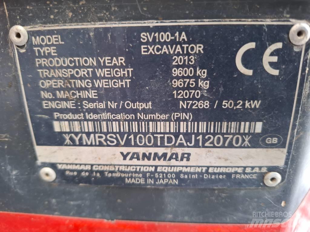 Yanmar SV100-1A Midi excavators  7t - 12t