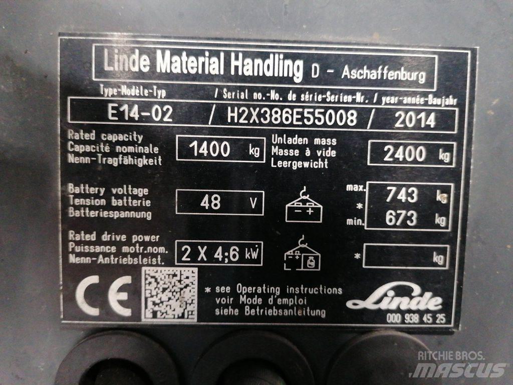 Linde E14-02 Electric forklift trucks