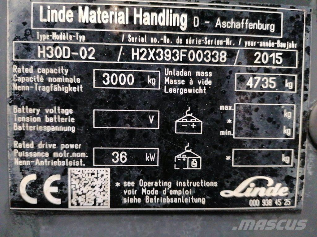 Linde H30D-02 Diesel trucks
