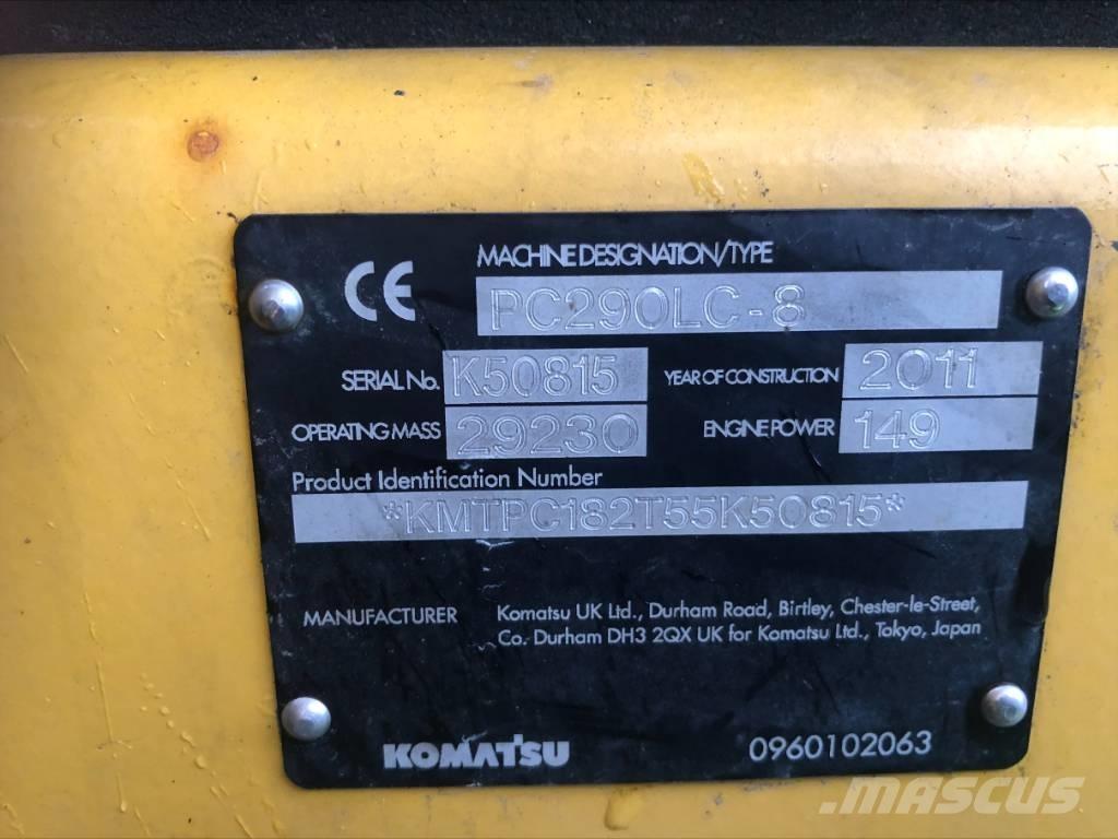 Komatsu PC 290 LC-8 Crawler excavators