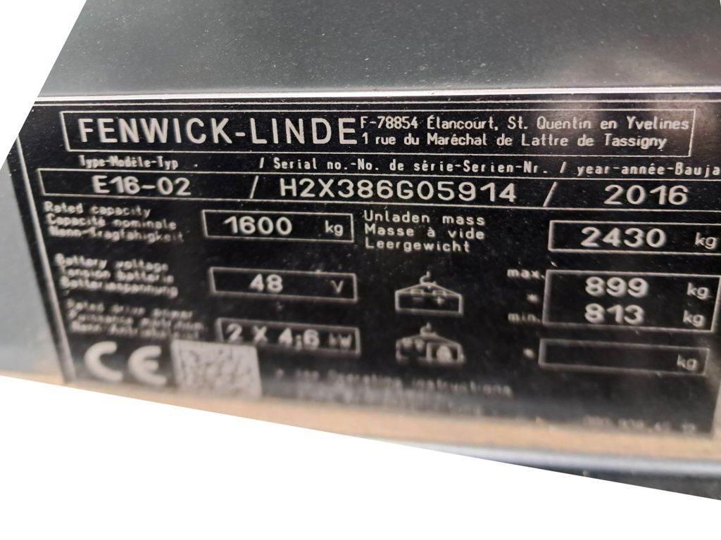 Linde E16-02 Electric forklift trucks