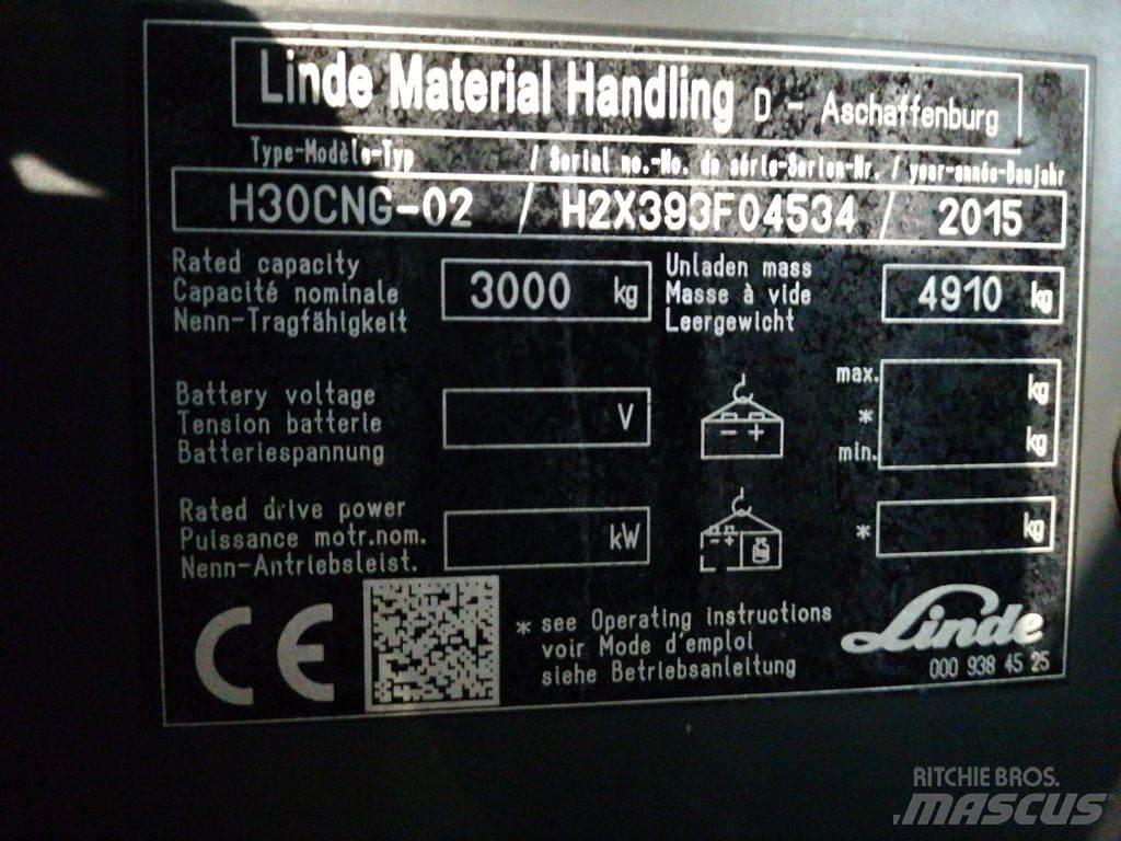 Linde H30TCNG-02 LPG trucks