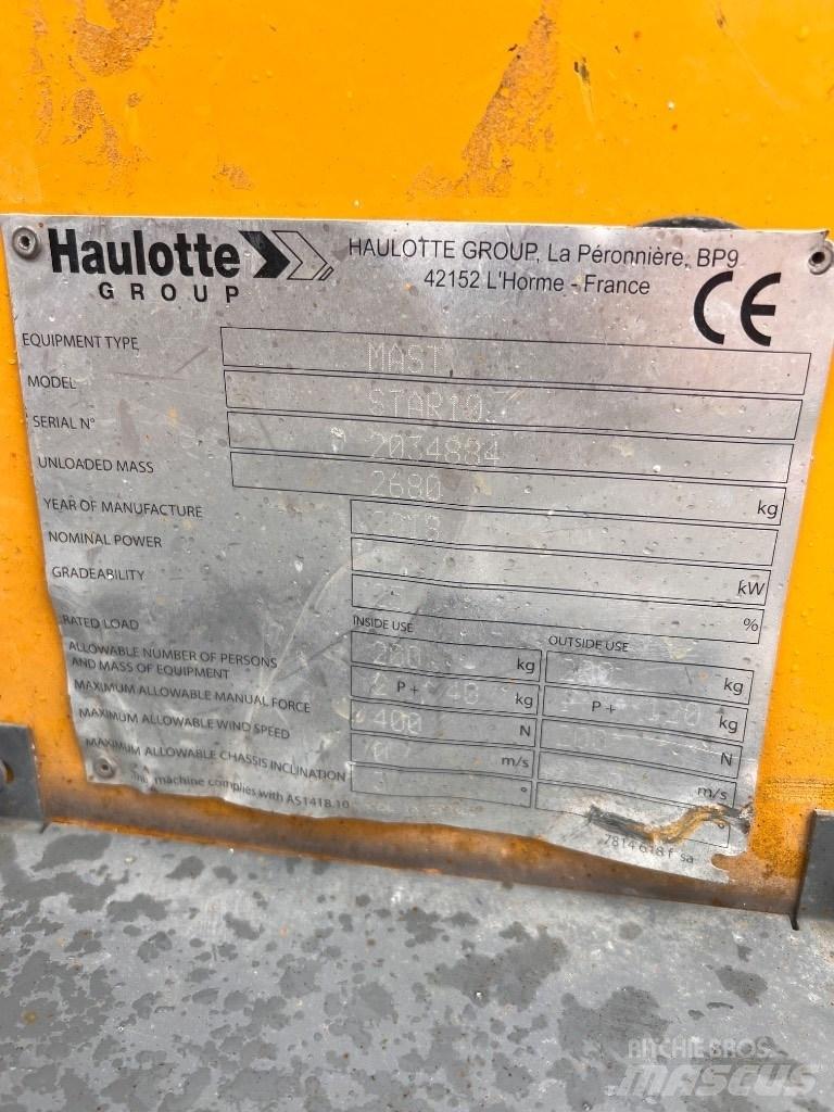 Haulotte Star 10 Telescopic boom lifts