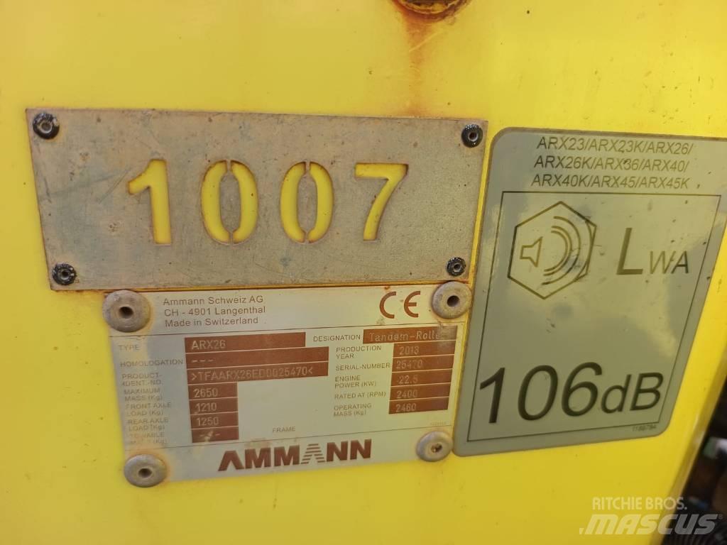 Ammann ARX 26 Twin drum rollers