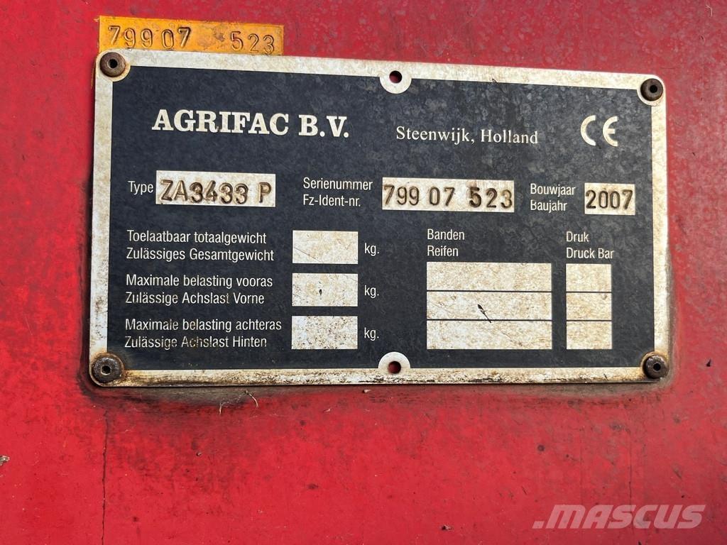 Agrifac ZA3433 Other harvesting equipment