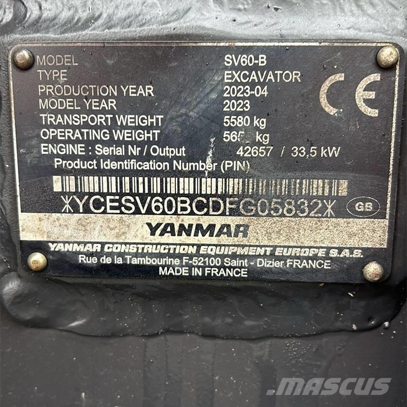 Yanmar SV60-B Mini excavators < 7t (Mini diggers)