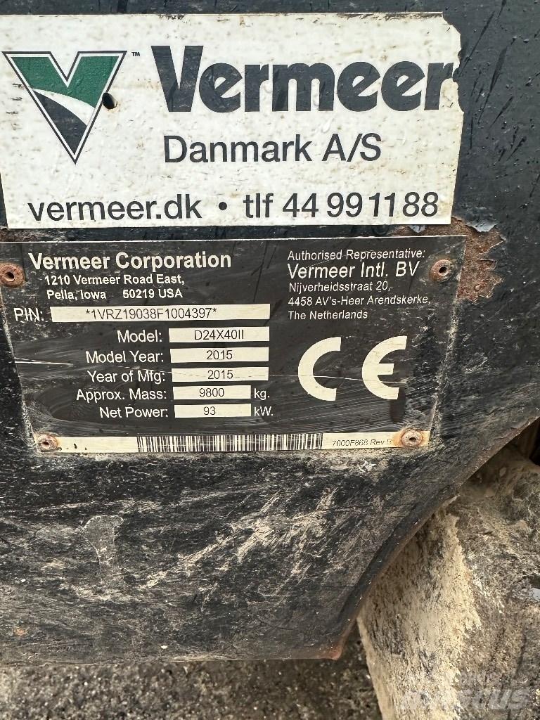 Vermeer D24x40II Horizontal Directional Drilling Equipment