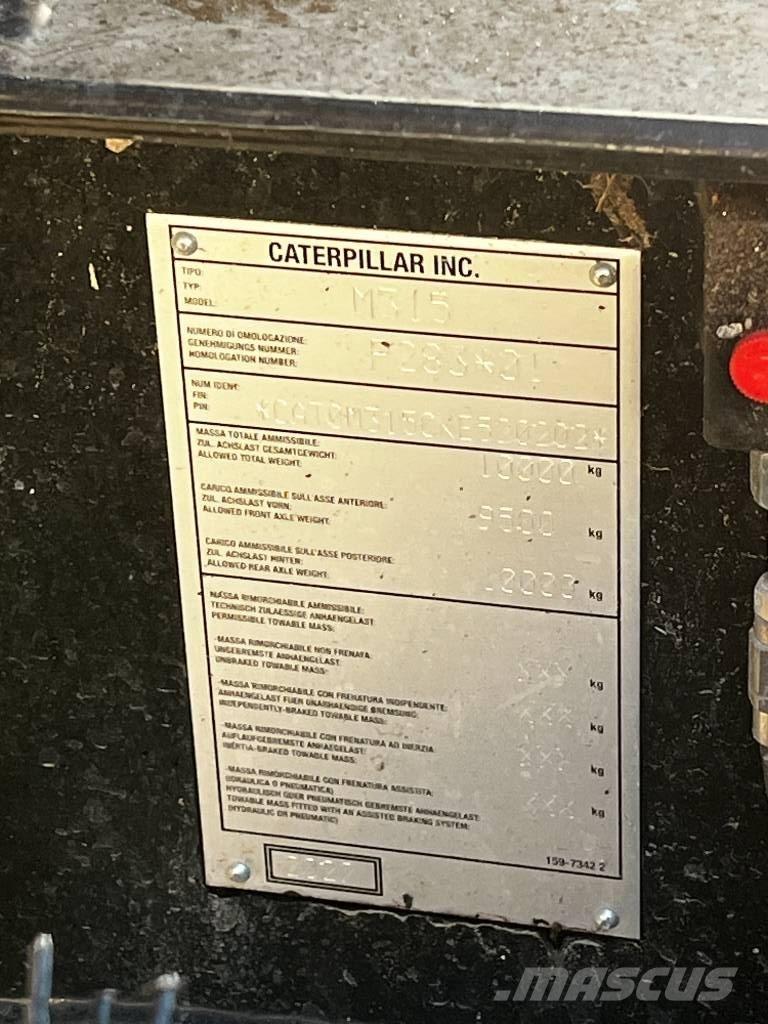 CAT M 315 Wheeled excavators