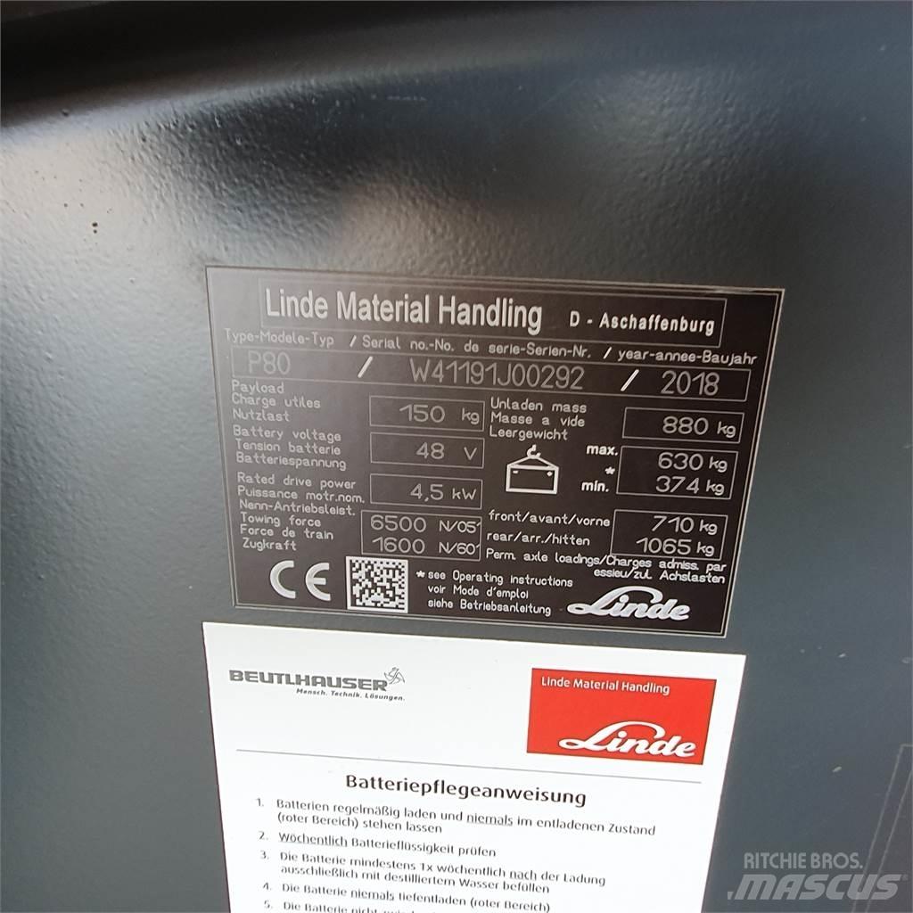 Linde P80 Towing trucks
