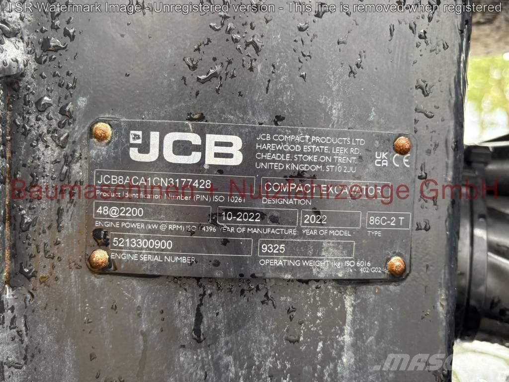 JCB 86C-2 TAB -Demo- Midi excavators  7t - 12t