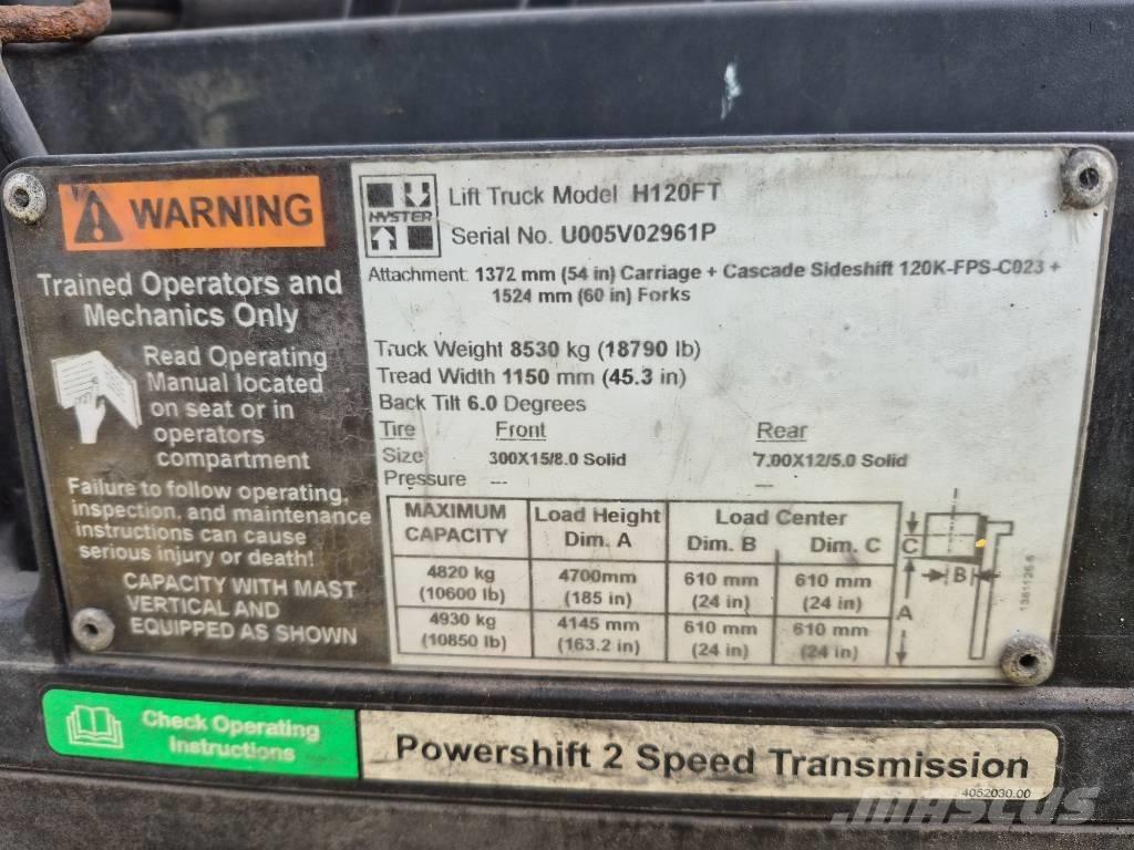 Hyster H 120 Forklift trucks - others