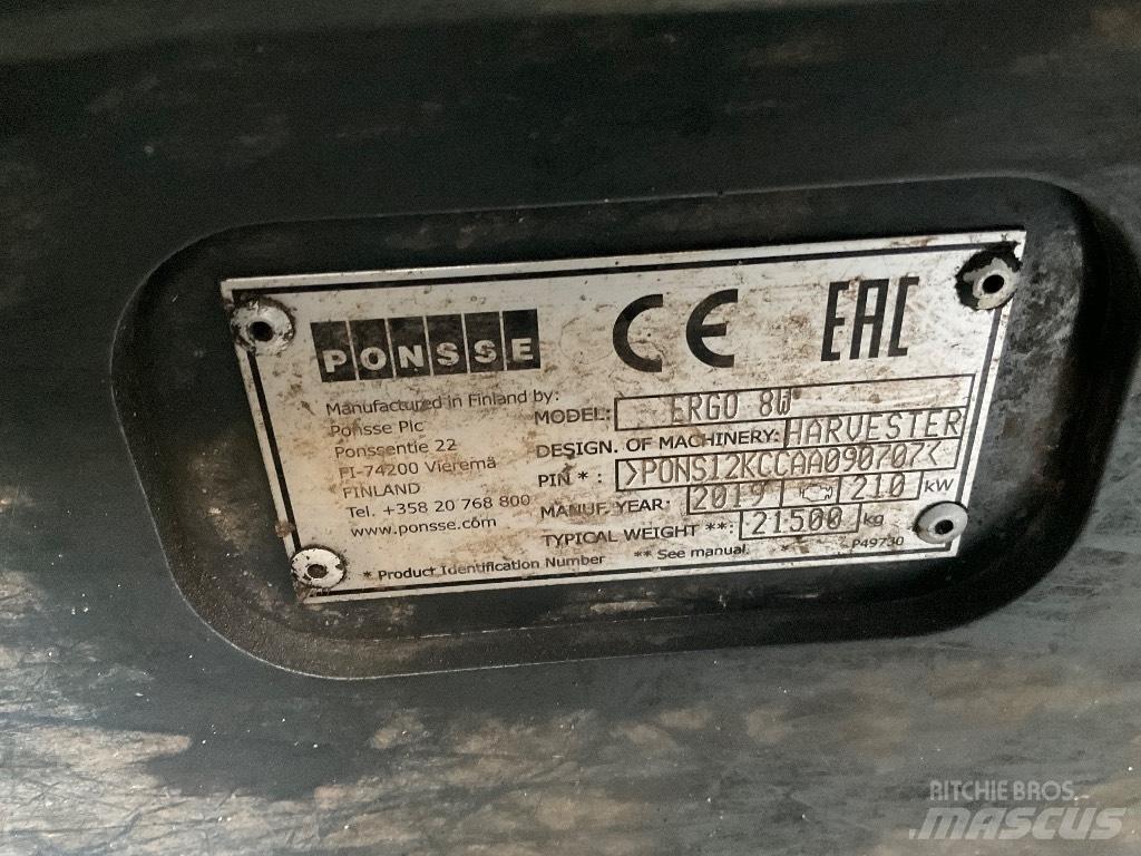 Ponsse ERGO 8W Harvesters