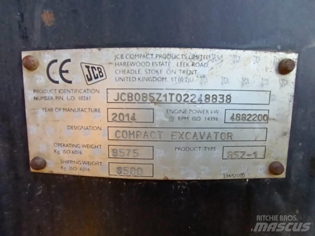JCB 85 Z-1 Midi excavators  7t - 12t