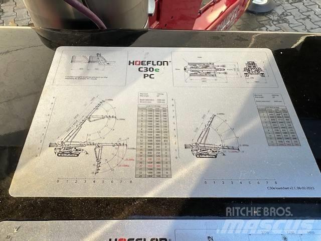 Hoeflon C30e Mini cranes