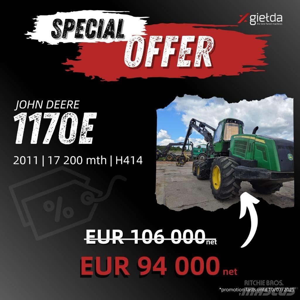 John Deere 1170 E Harvesters